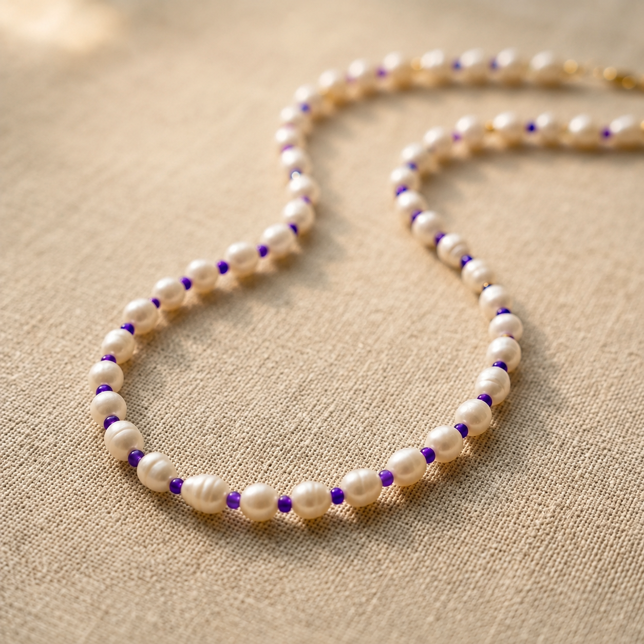 School Spirit Pearl Necklace | Custom Team Colors