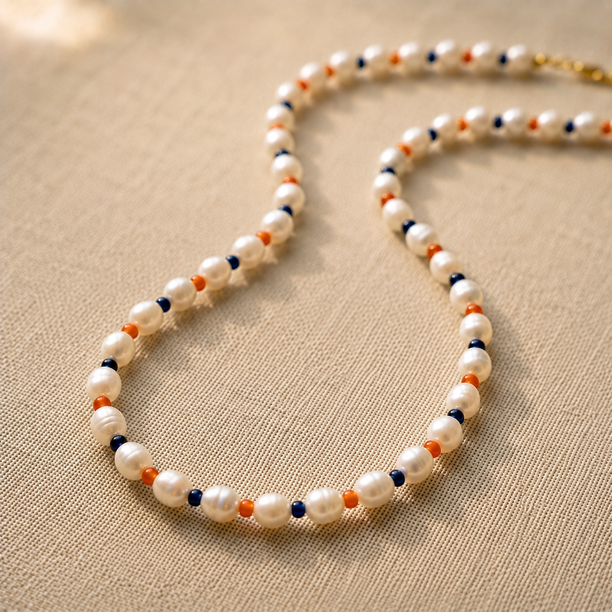 School Spirit Pearl Necklace | Custom Team Colors