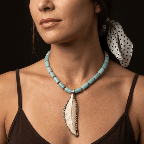 Canyon Feather Statement Necklace - Desert Gypsy