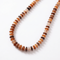 Chunky Carnelian & Bone Bead Statement Necklace - Desert Gypsy