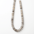 Chunky Grey Agate & Natural Bone Bead Necklace - Desert Gypsy