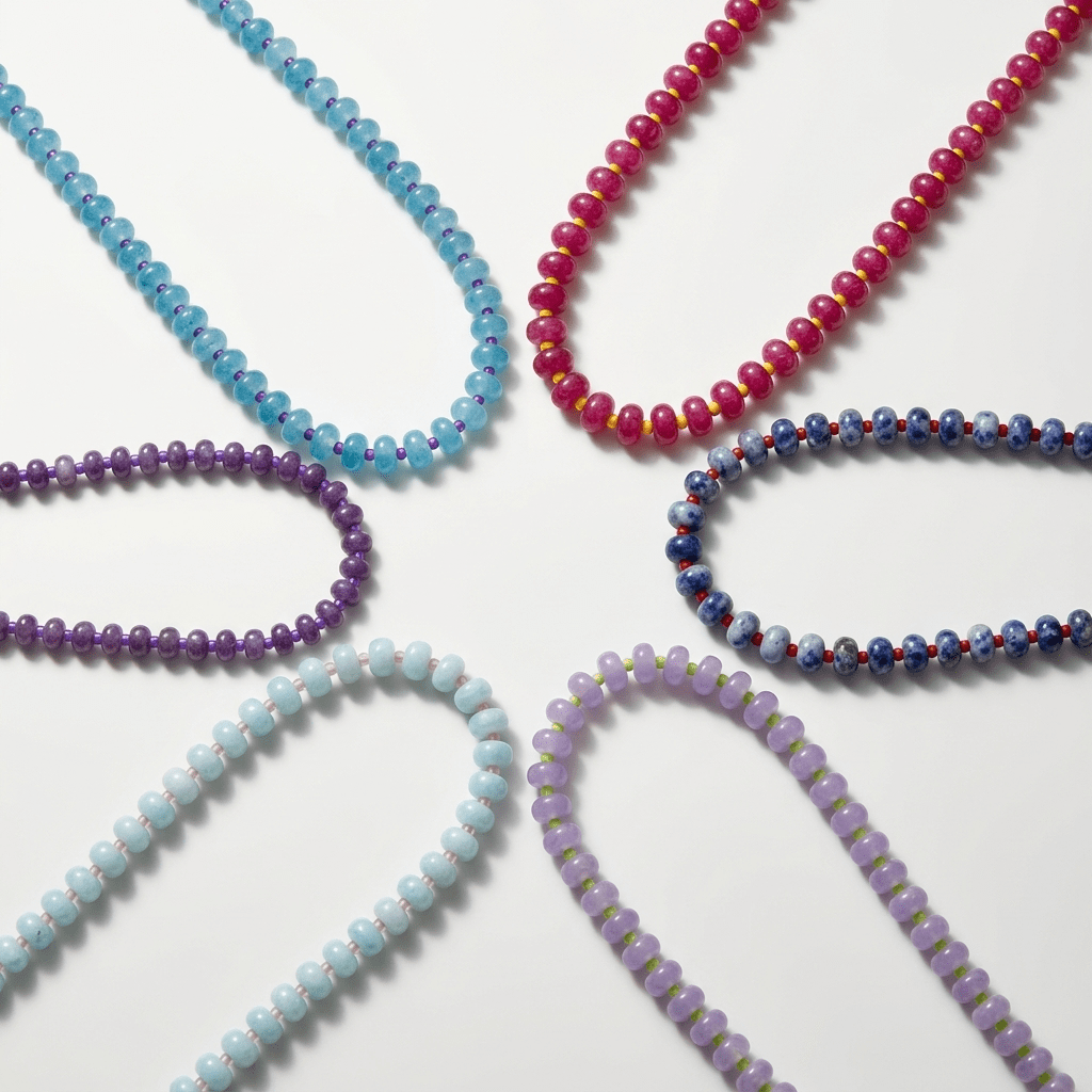 Colorful Jade Candy Bead Necklace | Choose Your Color - Desert Gypsy