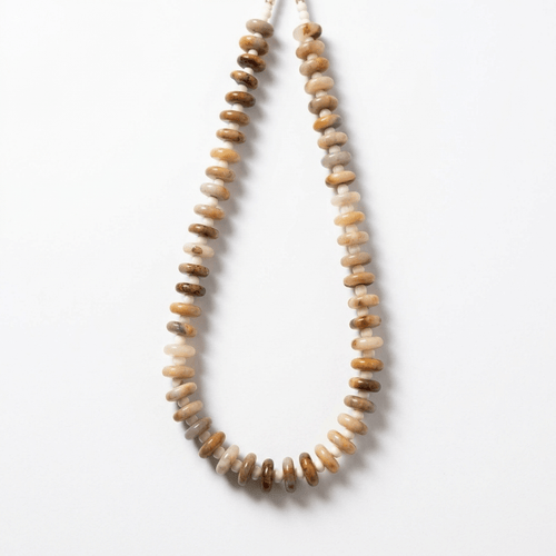 Crazy Yellow Agate & Bone Bead Statement Necklace - Desert Gypsy