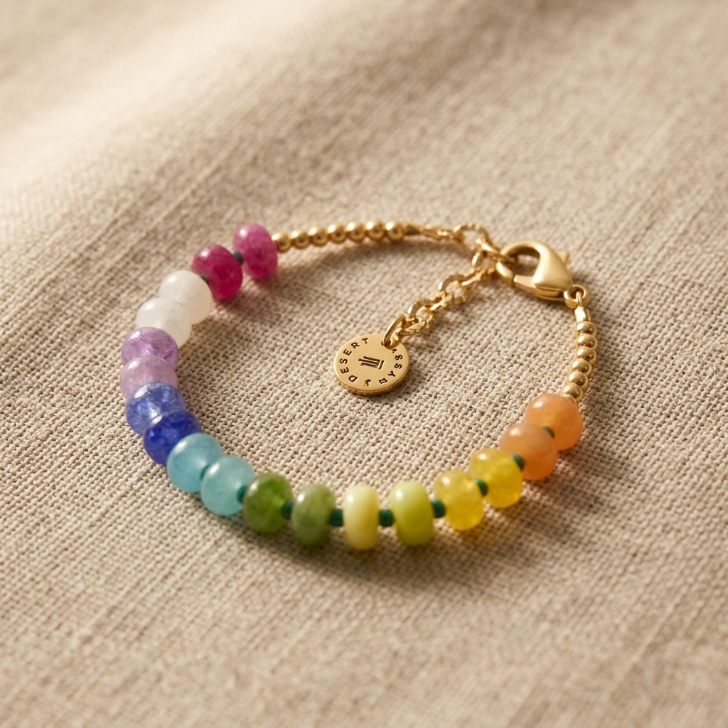 Sunny's Bracelet in Multi Color Jade with colorful gemstone beads