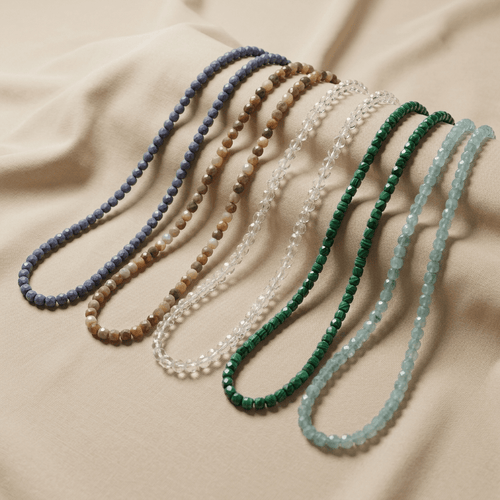 Desert Light Layering Necklace | Faceted Gemstone Necklace - Desert Gypsy