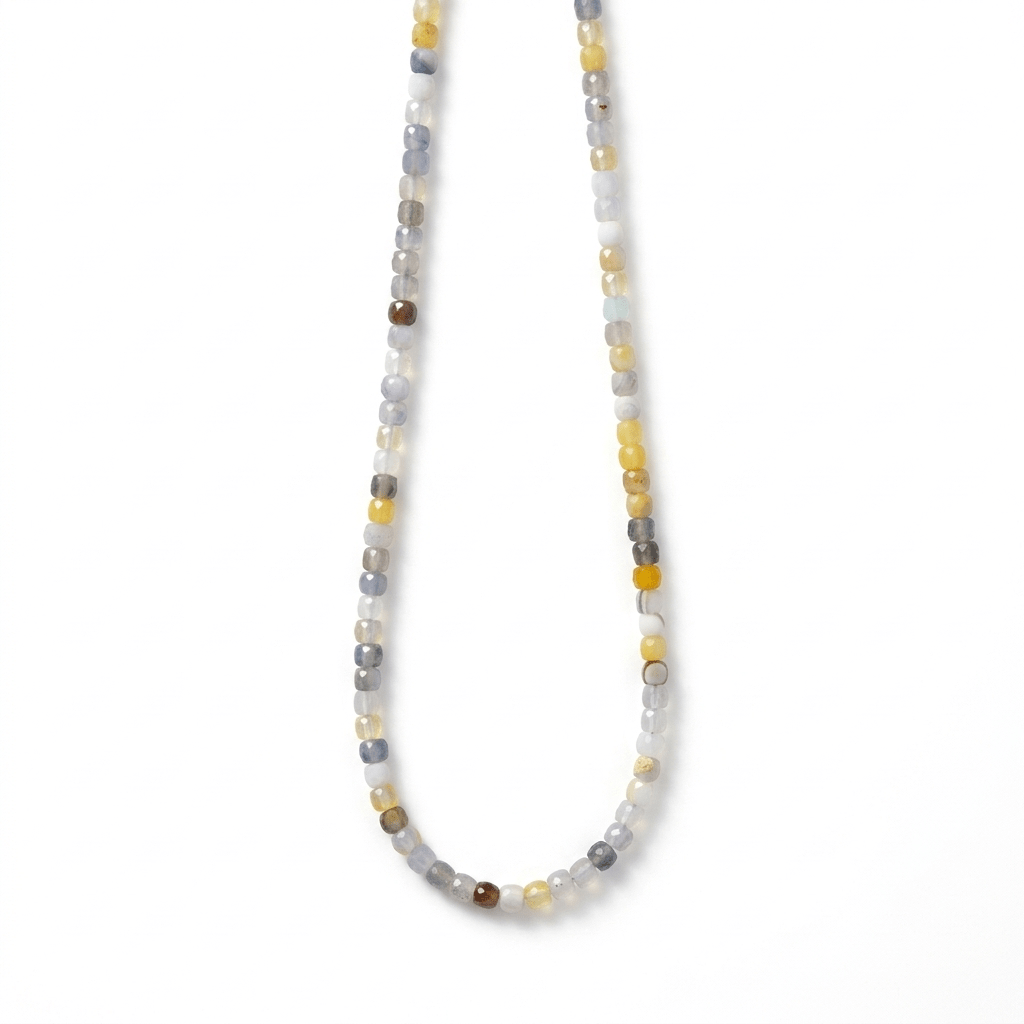 Faceted Natural Gemstone Layering Necklace | Choose Your Stone - Desert Gypsy