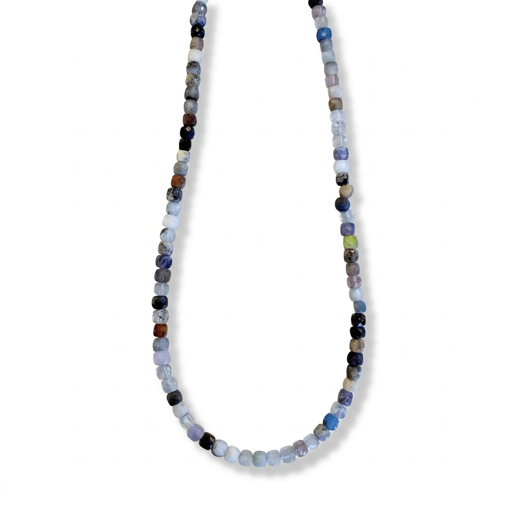 Faceted Natural Gemstone Layering Necklace | Choose Your Stone - Desert Gypsy