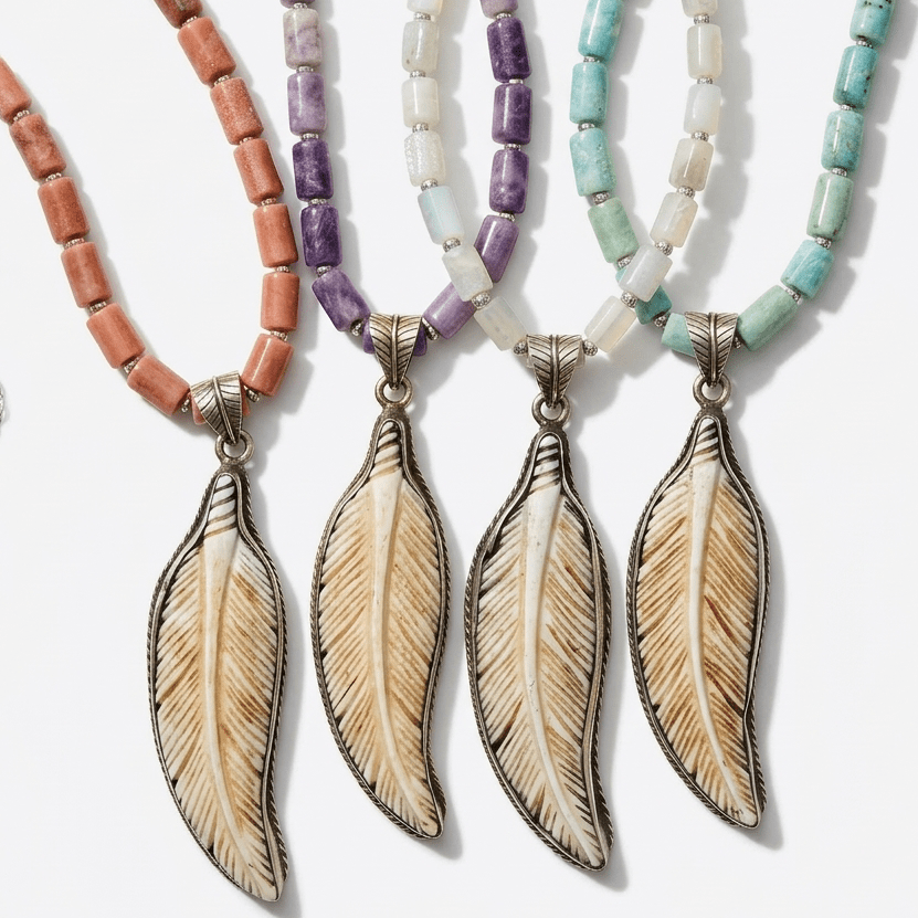Feather Necklace - Desert Gypsy