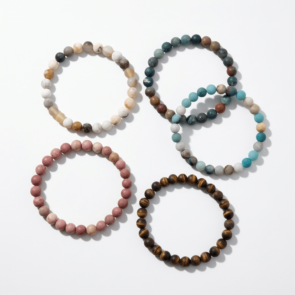 Matte Gemstone Stretch Bracelet | Choose Your Stone - Desert Gypsy
