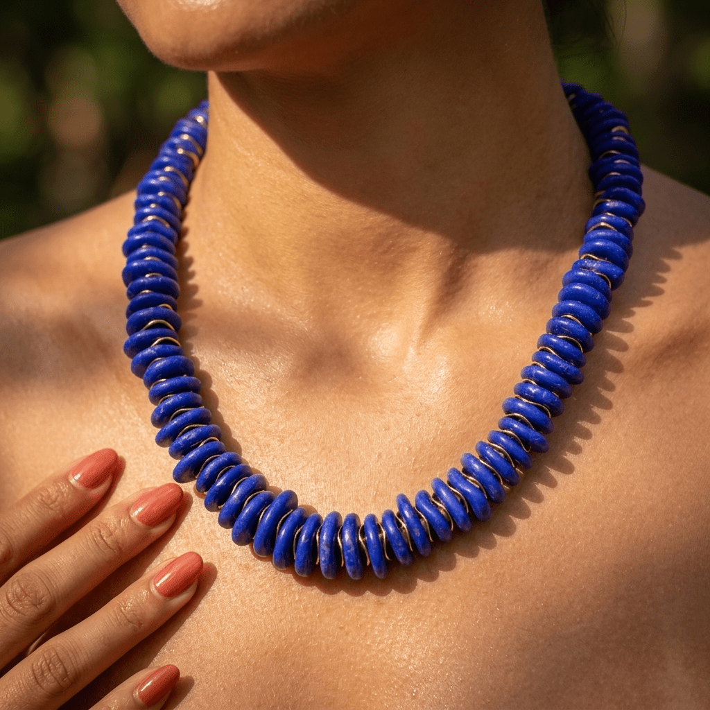 Midnight Horizon Necklace | Blue Statement Necklace - Desert Gypsy