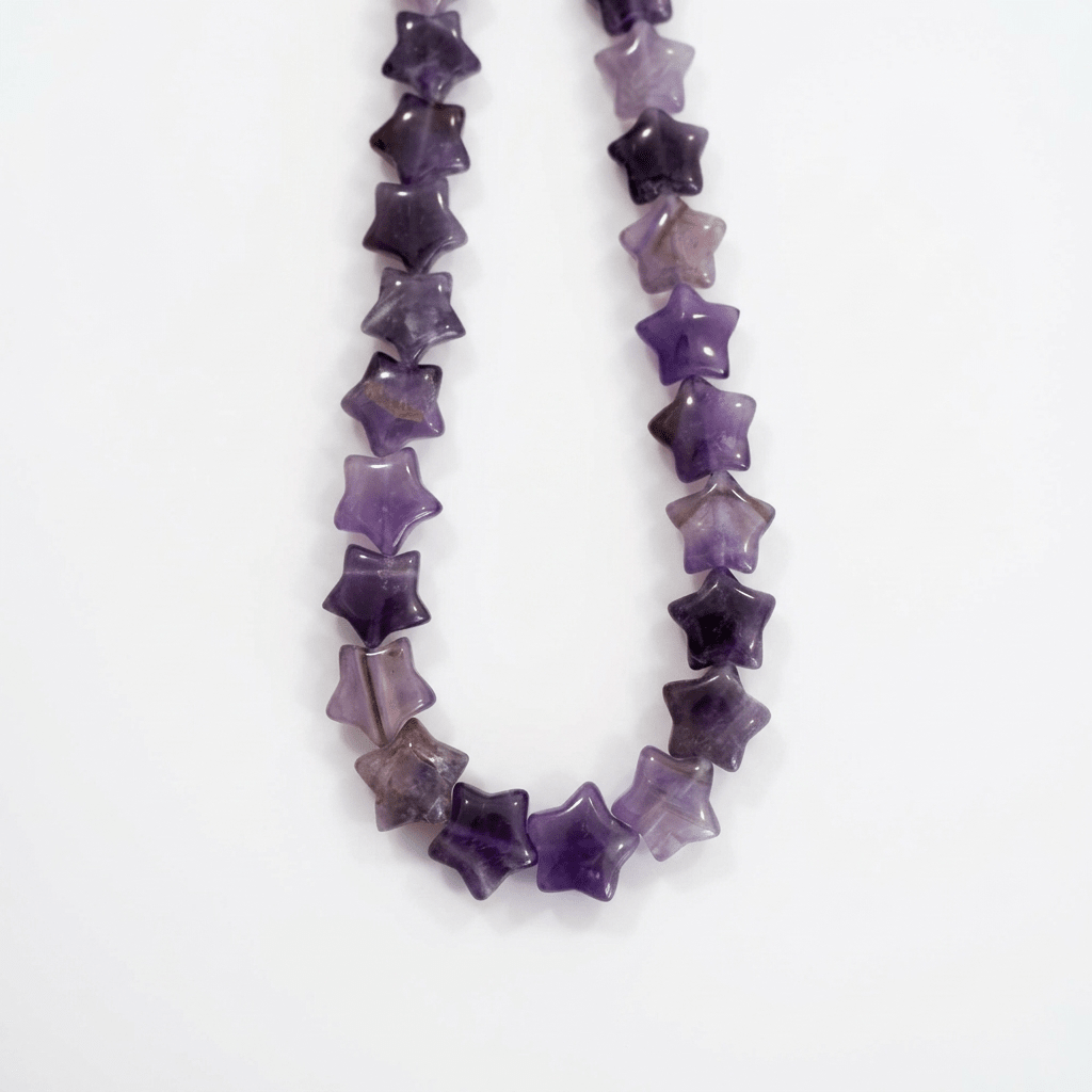 Natural Gemstone Star Bead Necklace | Choose Your Stone - Desert Gypsy