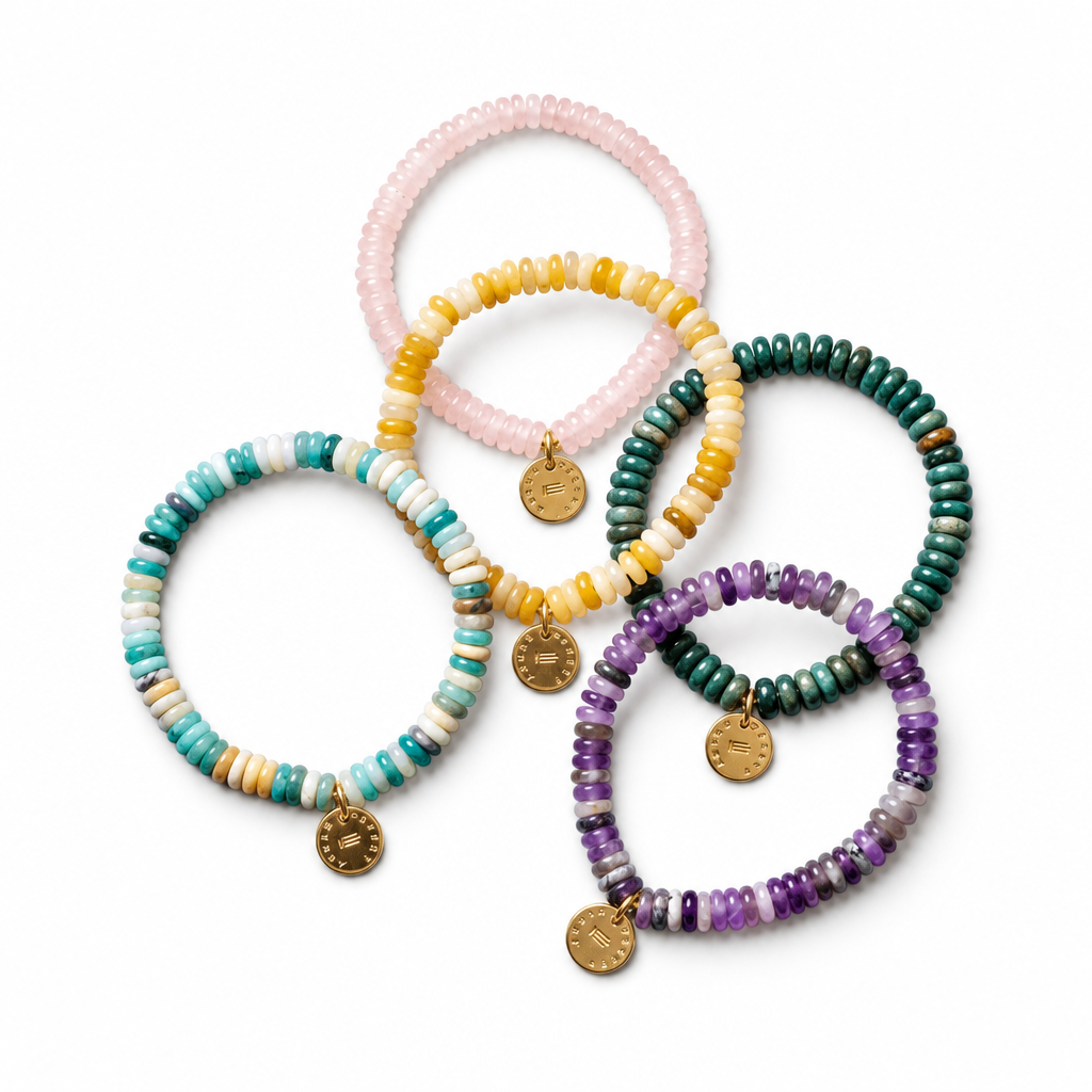 Natural Gemstone Stretch Bracelet | Choose Your Stone - Desert Gypsy