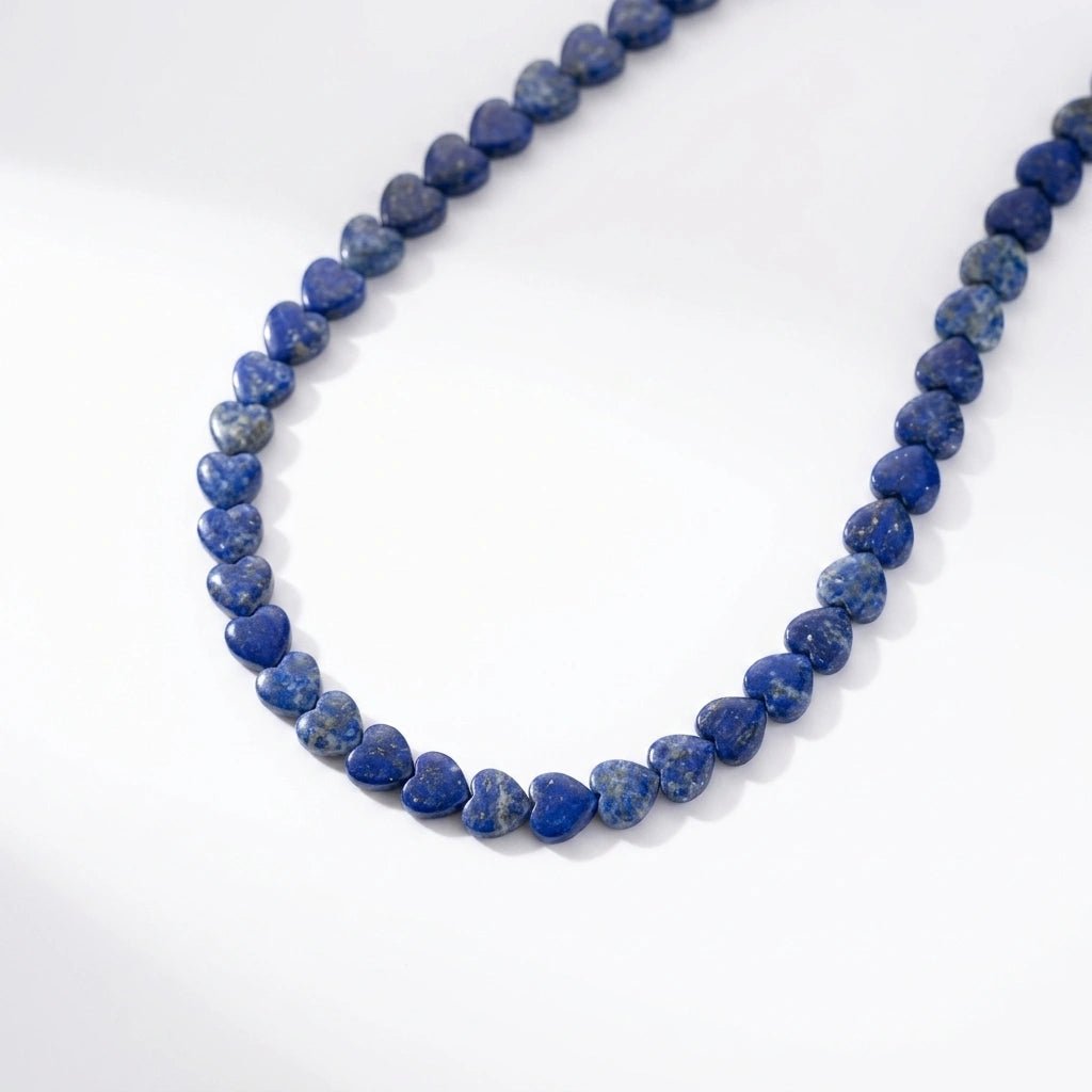 Petite Gemstone Heart Beaded Layering Necklace by Desert Gypsy - Desert Gypsy