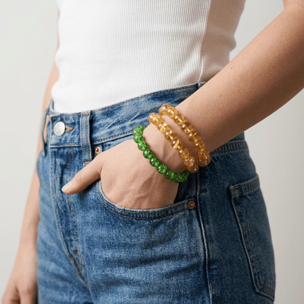 Polished Gemstone Stretch Bracelet | Choose Your Stone - Desert Gypsy