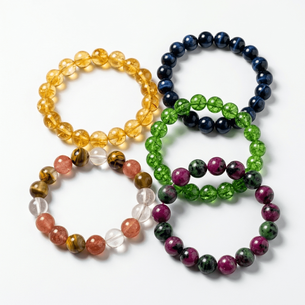 Polished Gemstone Stretch Bracelet | Choose Your Stone - Desert Gypsy