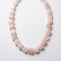 Rose Quartz Beaded Necklace with Star Shaped Beads by Desert Gypsy - Desert Gypsy