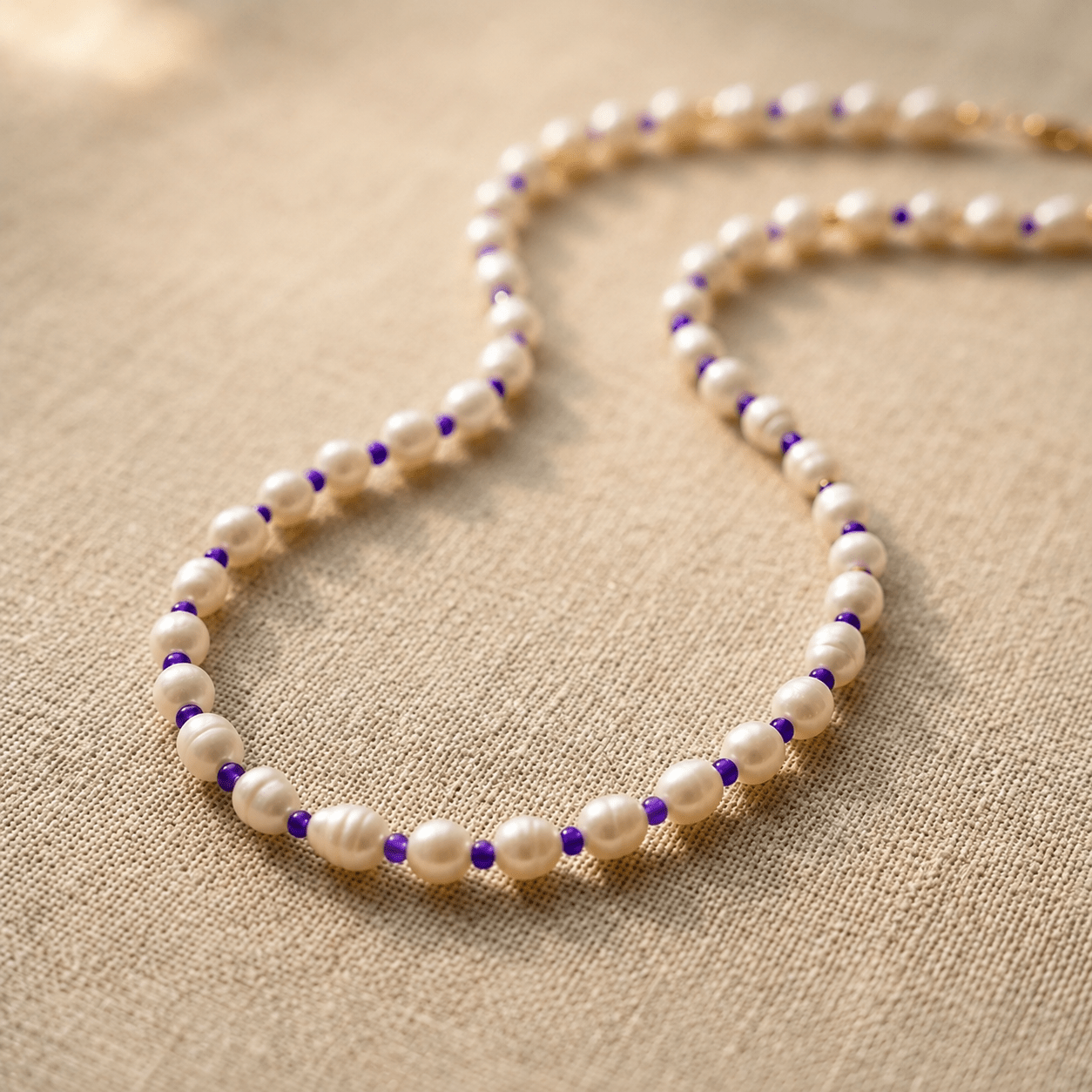 School Spirit Pearl Necklace | Custom Team Colors - Desert Gypsy