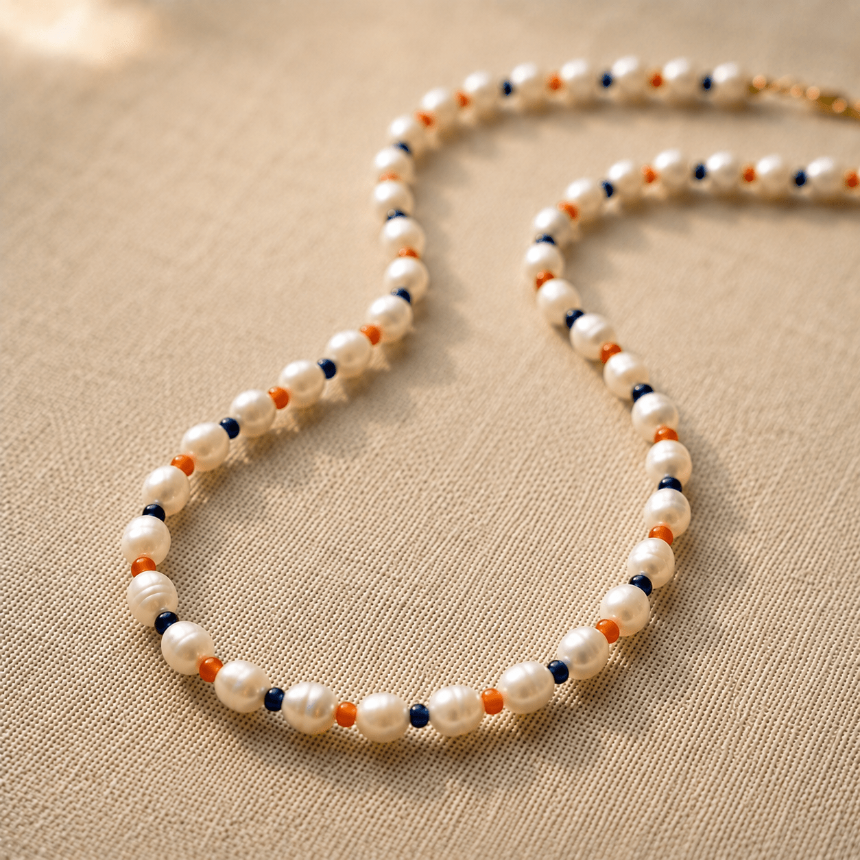 School Spirit Pearl Necklace | Custom Team Colors - Desert Gypsy