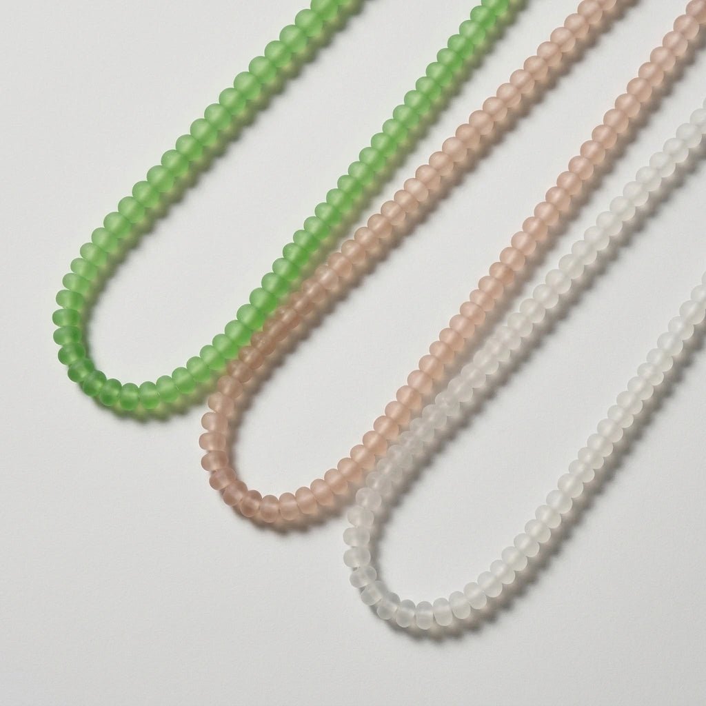 Sea Glass Beaded Necklace by Desert Gypsy - Desert Gypsy
