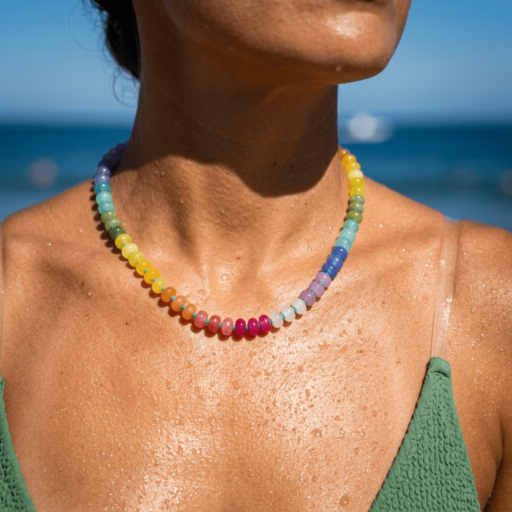 Sunny’s Candy Strand – Multi-Color Jade Necklace - Desert Gypsy