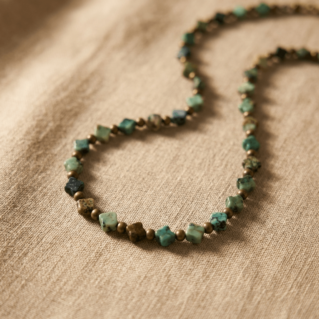 Turquoise Trails Clover Necklace - Desert Gypsy
